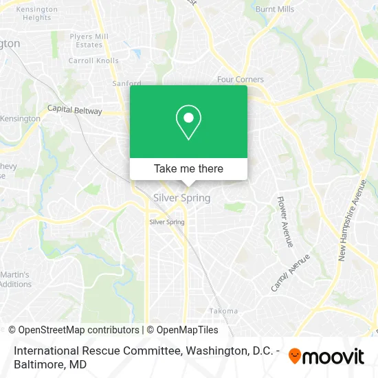 International Rescue Committee map