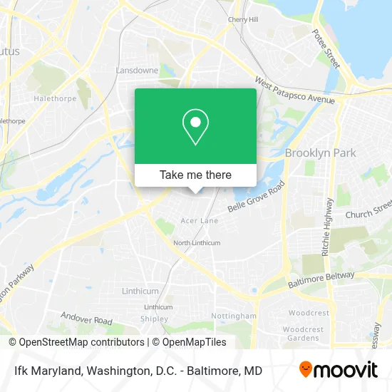 Ifk Maryland map