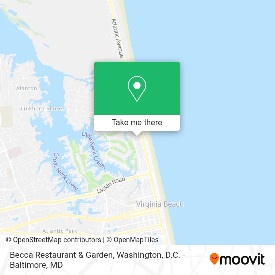 Becca Restaurant & Garden map