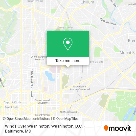 Wings Over Washington map