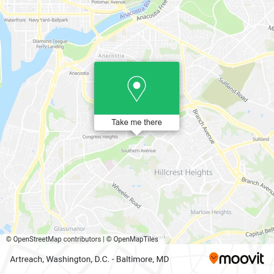 Artreach map