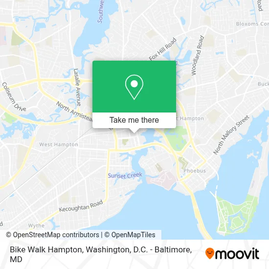 Bike Walk Hampton map