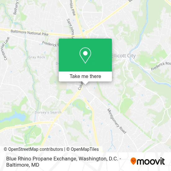 Blue Rhino Propane Exchange map