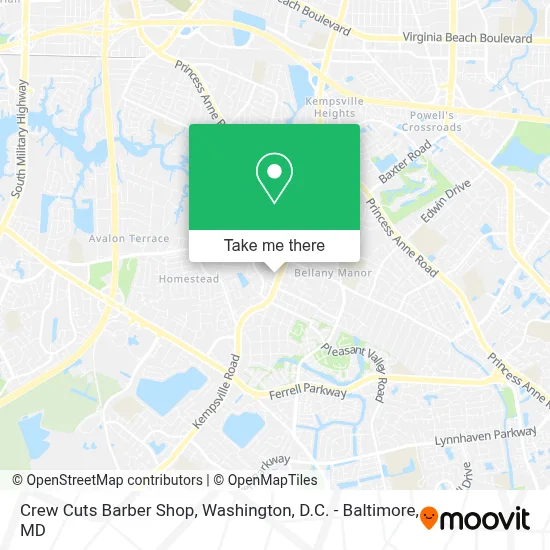 Crew Cuts Barber Shop map