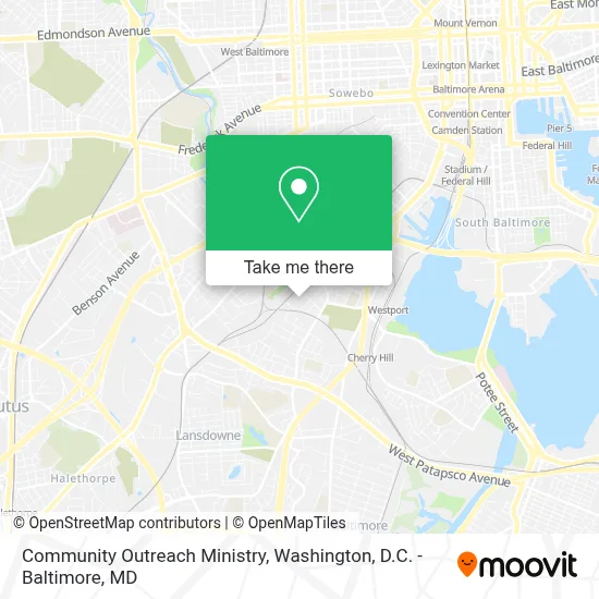 Community Outreach Ministry map