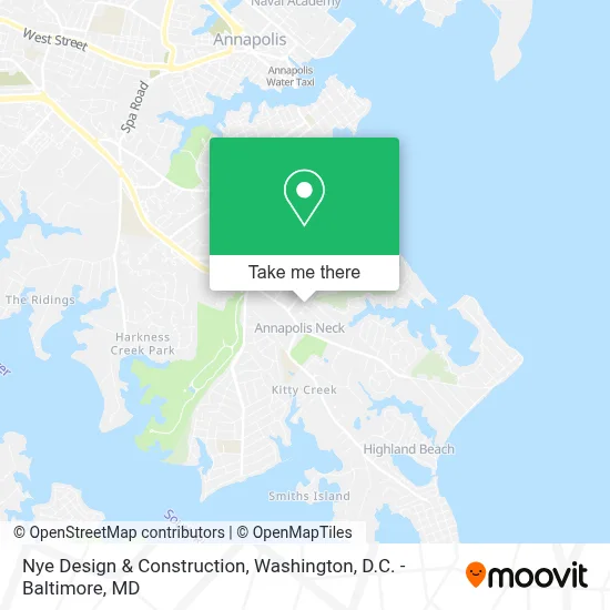 Nye Design & Construction map