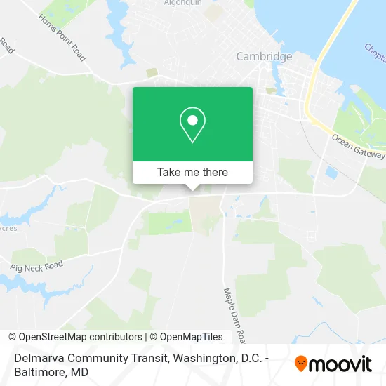 Delmarva Community Transit map