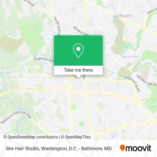 She Hair Studio map
