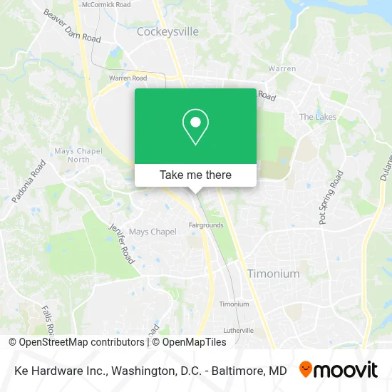 Ke Hardware Inc. map