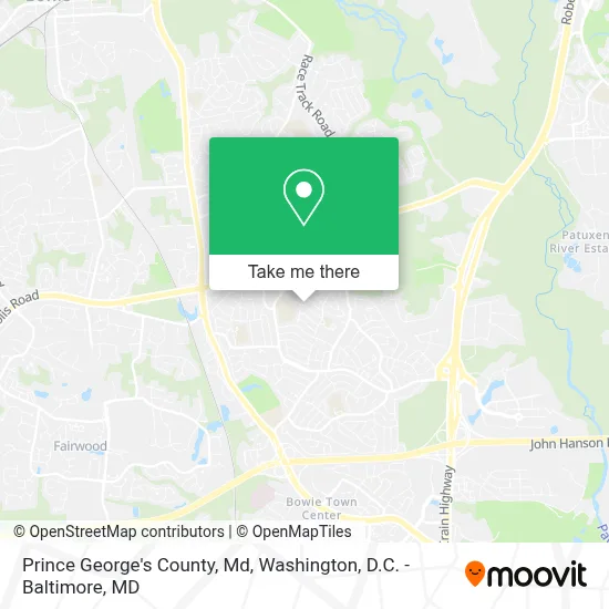 Prince George's County, Md map