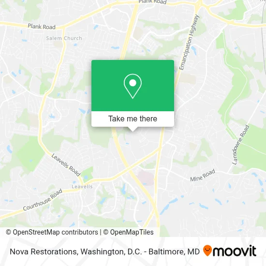 Nova Restorations map
