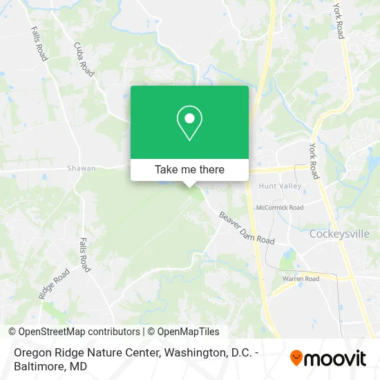 Oregon Ridge Nature Center map