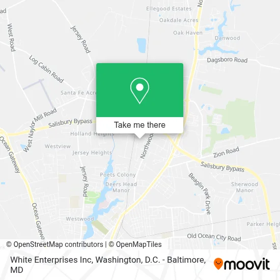 White Enterprises Inc map