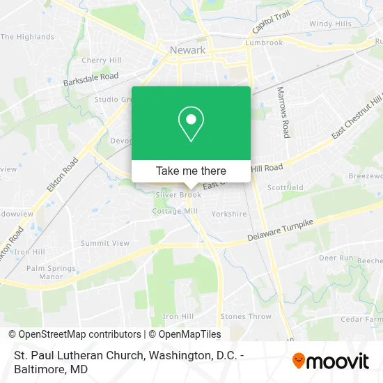 St. Paul Lutheran Church map