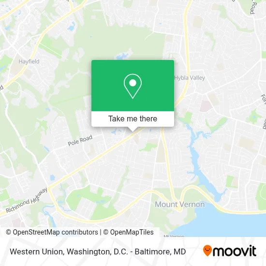 Western Union map