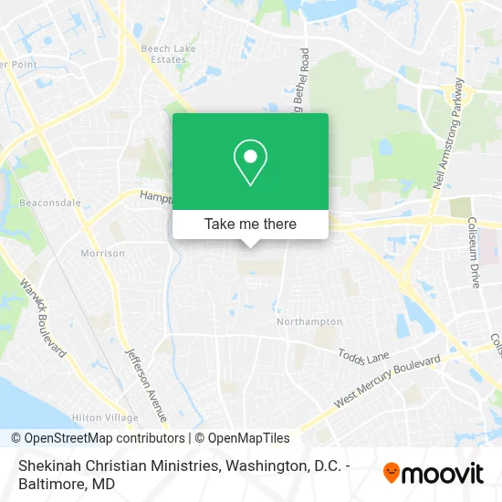 Shekinah Christian Ministries map