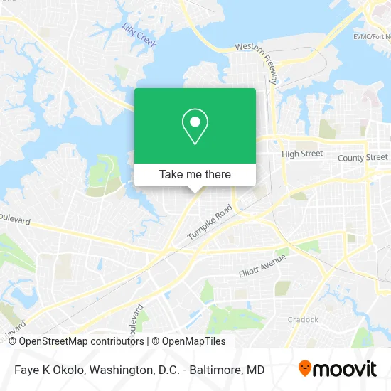 Faye K Okolo map