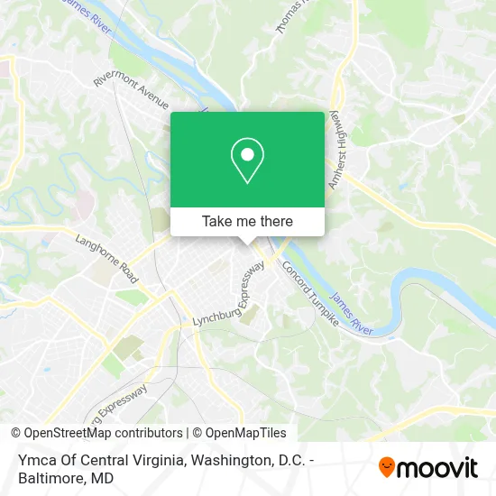 Ymca Of Central Virginia map