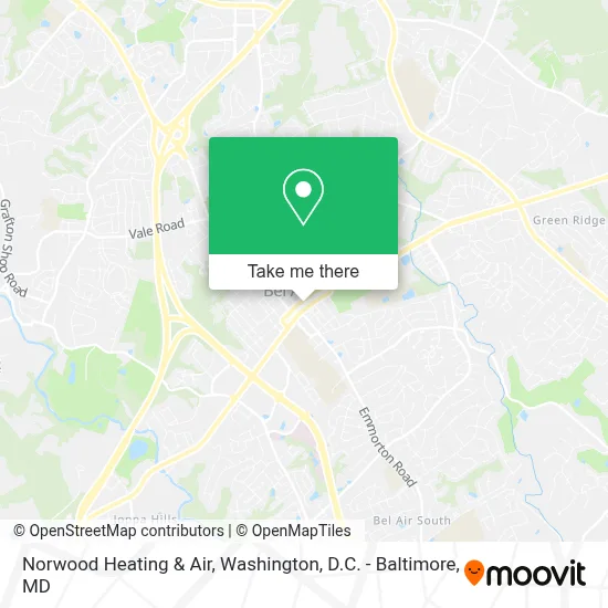 Norwood Heating & Air map