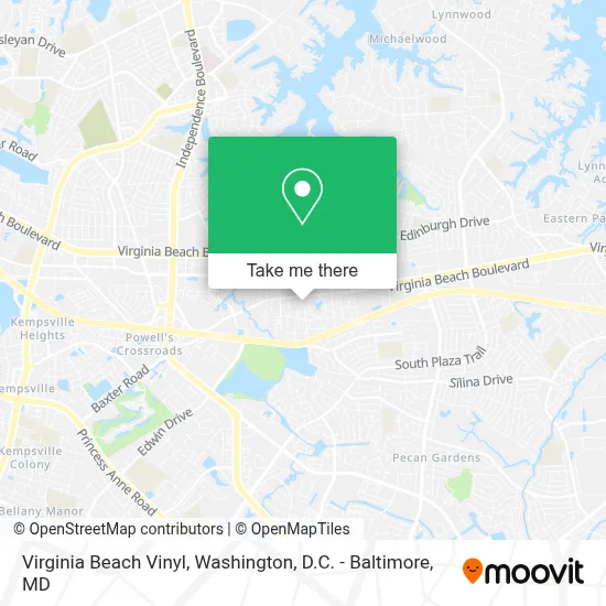 Virginia Beach Vinyl map
