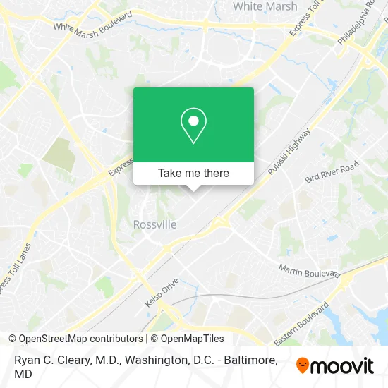 Ryan C. Cleary, M.D. map