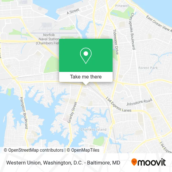 Western Union map