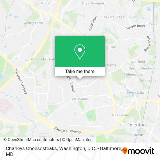 Charleys Cheesesteaks map