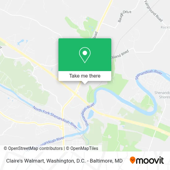 Claire's Walmart map