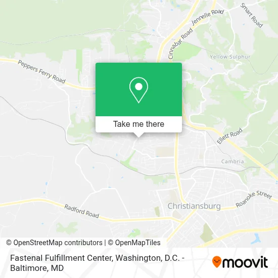 Fastenal Fulfillment Center map