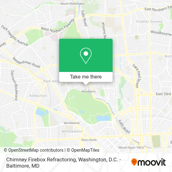 Chimney Firebox Refractoring map