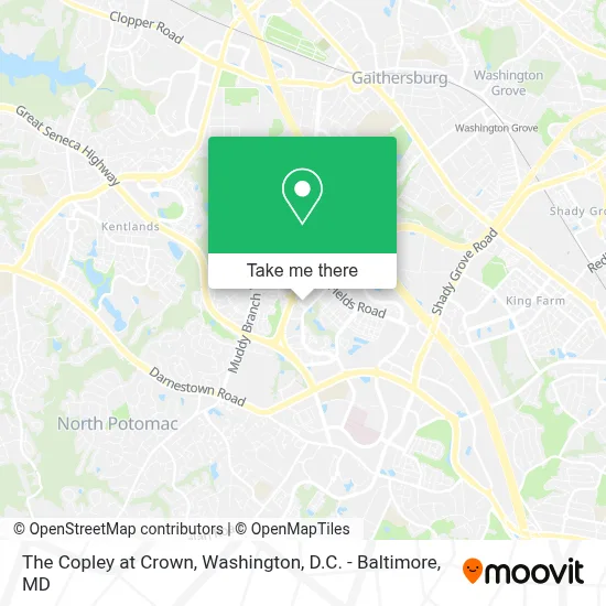 The Copley at Crown map