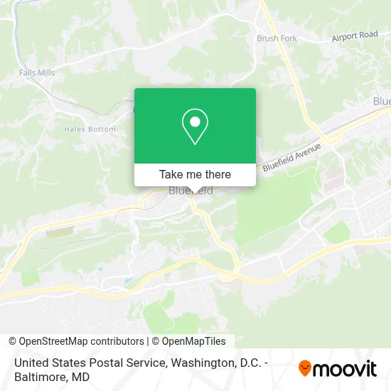 United States Postal Service map