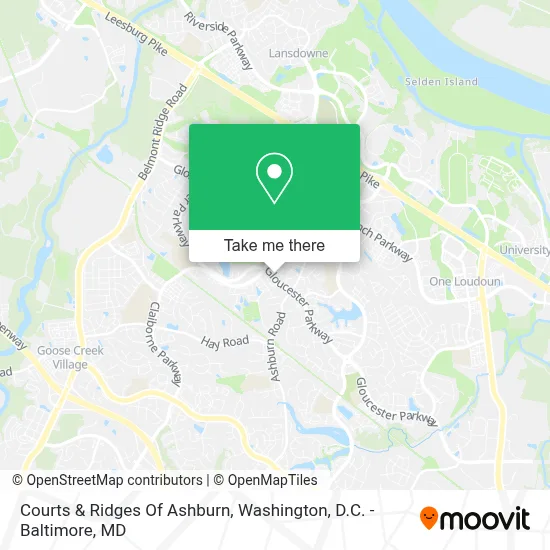 Courts & Ridges Of Ashburn map