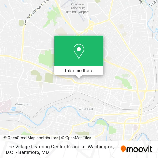 The Village Learning Center Roanoke map