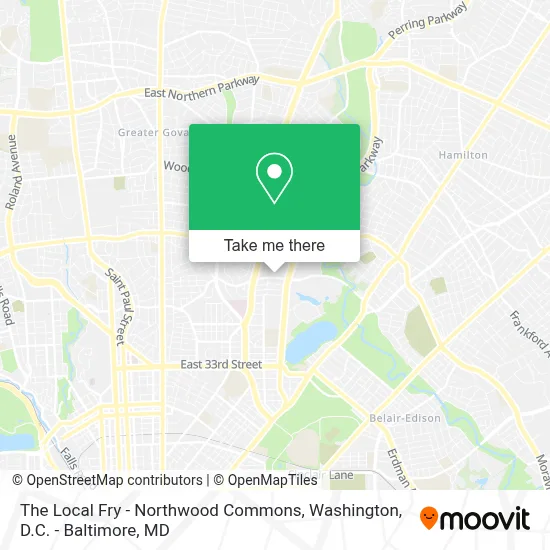 The Local Fry - Northwood Commons map
