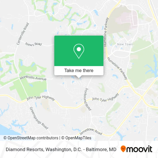 Diamond Resorts map