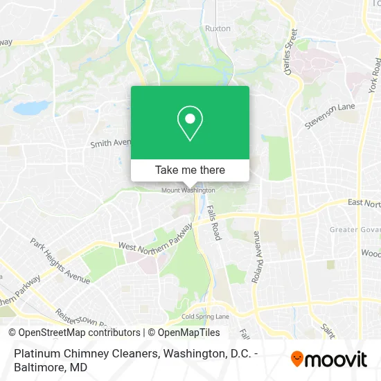 Platinum Chimney Cleaners map