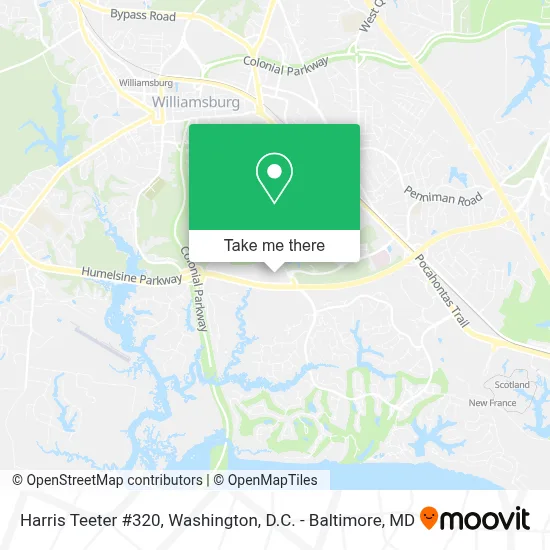Harris Teeter #320 map