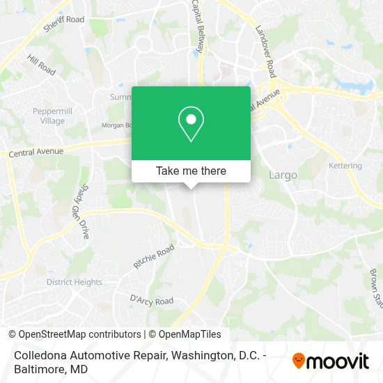 Colledona Automotive Repair map