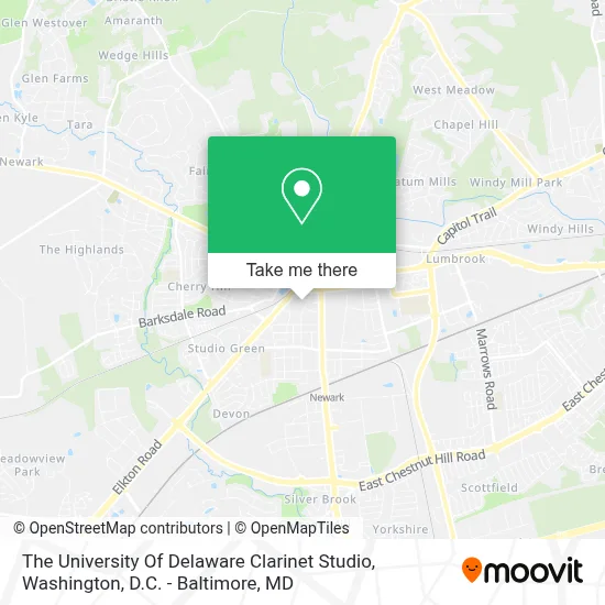 The University Of Delaware Clarinet Studio map