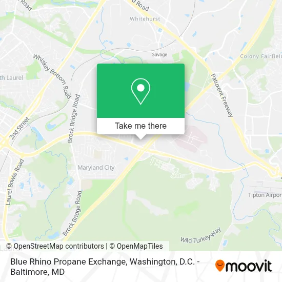 Blue Rhino Propane Exchange map