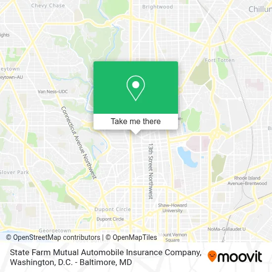 State Farm Mutual Automobile Insurance Company map