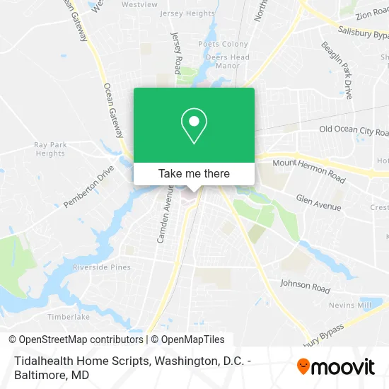 Tidalhealth Home Scripts map