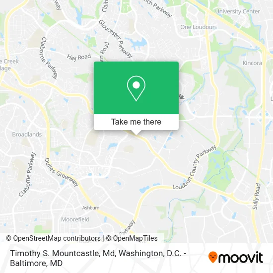 Timothy S. Mountcastle, Md map