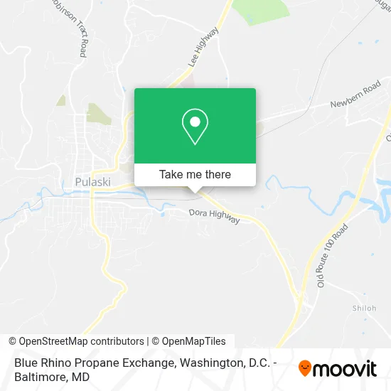 Blue Rhino Propane Exchange map