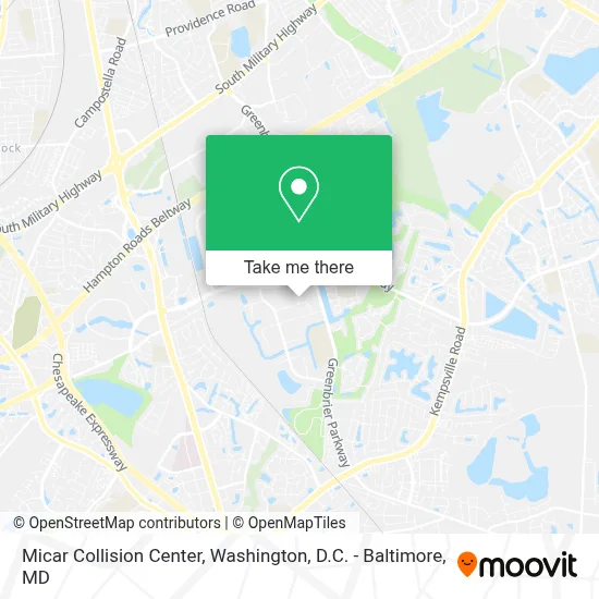 Micar Collision Center map