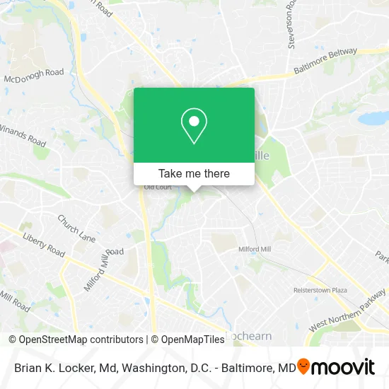 Brian K. Locker, Md map