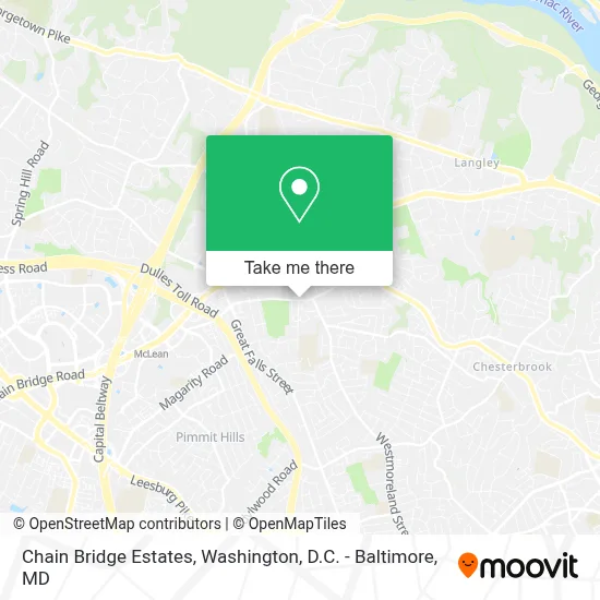 Chain Bridge Estates map