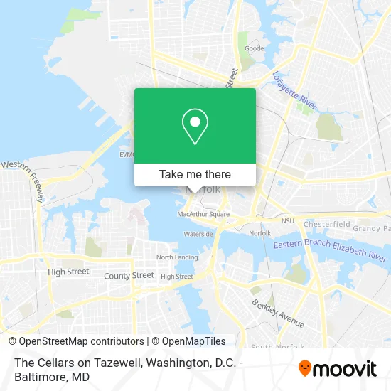 The Cellars on Tazewell map