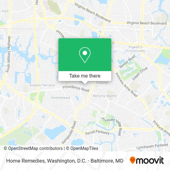 Home Remedies map